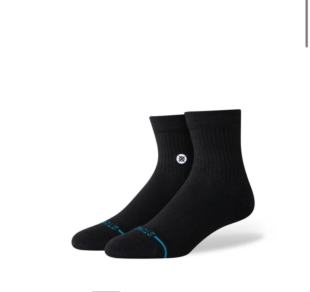 Black Premium Quarter Socks (Pack of 3)